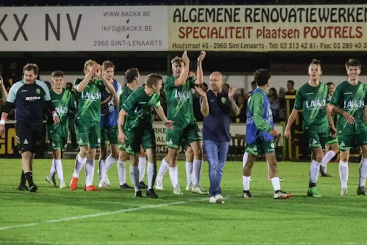 Sint-Lenaarts doet bijnaam ‘giant killer’ alle eer aan: “Nu knallen tegen Zulte Waregem”