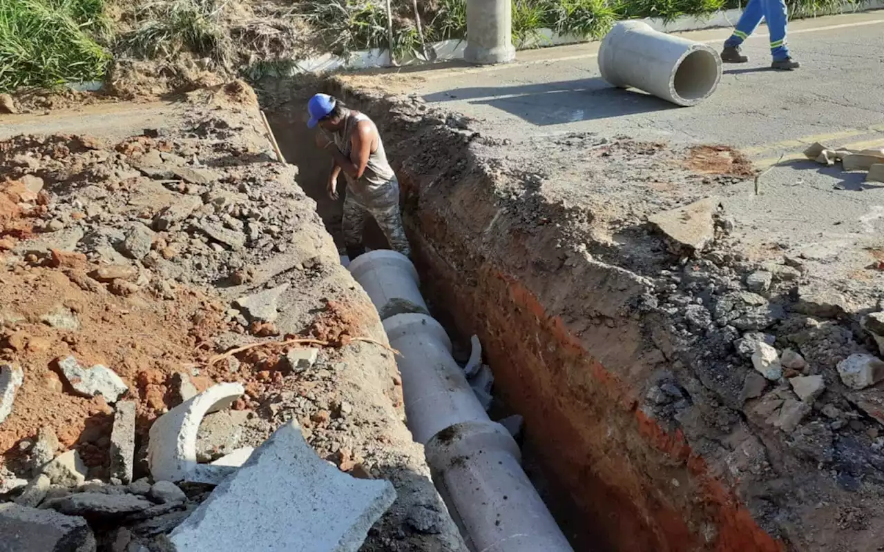 Prefeitura constrói nova rede de drenagem na Av. Nossa Senhora do Amparo | Volta Redonda