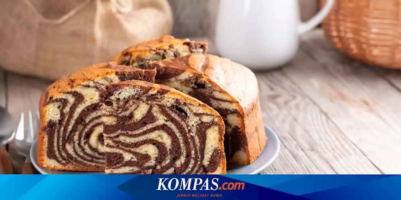 Resep Bolu Marmer 3 Telur Antigagal, Rasa Cokelat dan Ceri