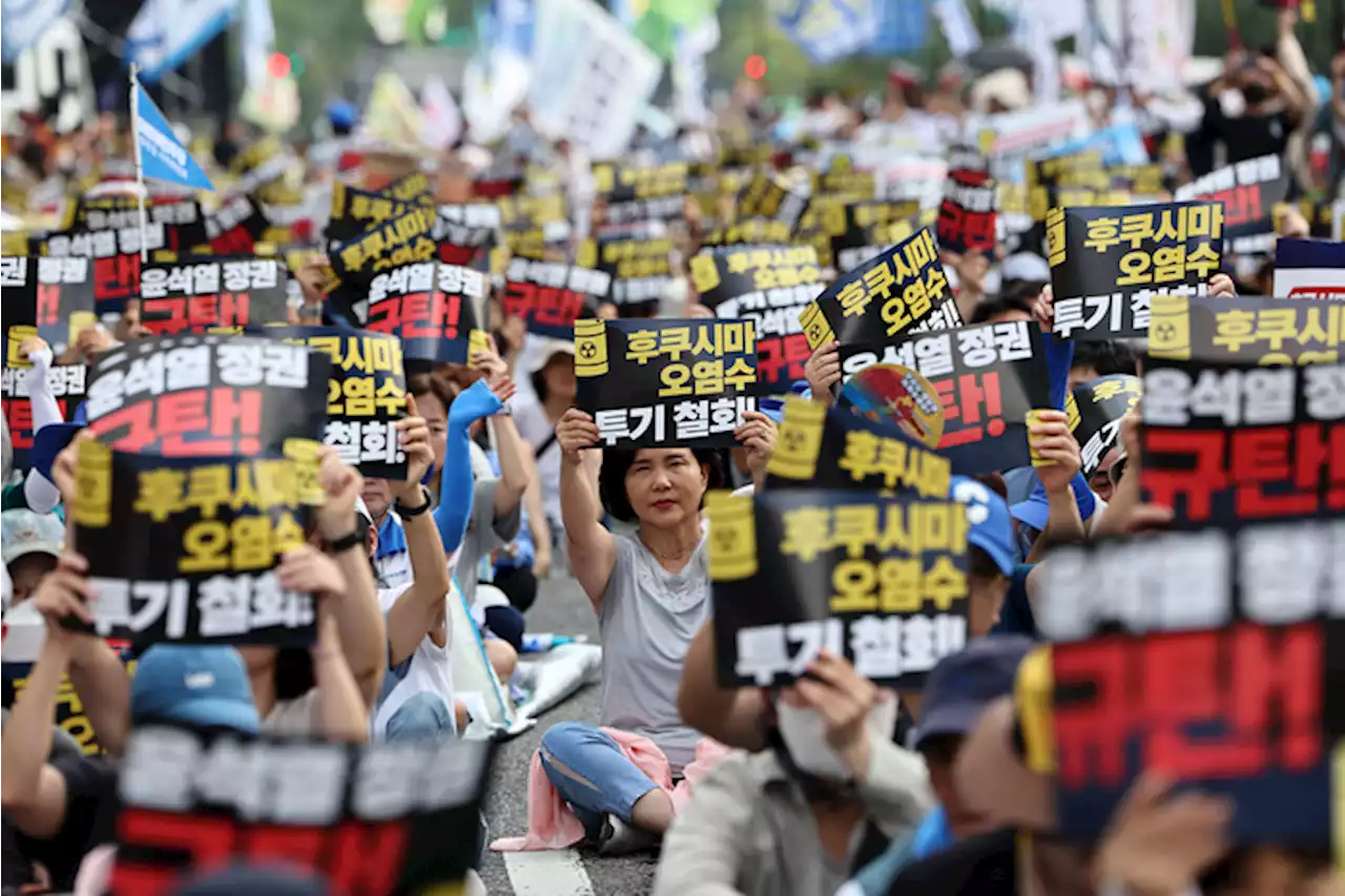 “전 인류적 사기극”…‘오염수 방류’ 반발 최고조, 주말 전국 대규모 집회