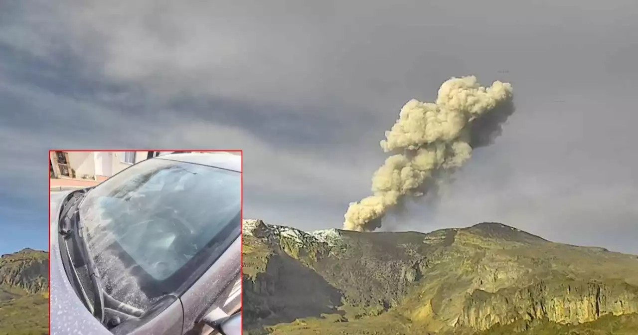 Volcán Nevado del Ruíz volvió a activarse: cae ceniza en Manizales