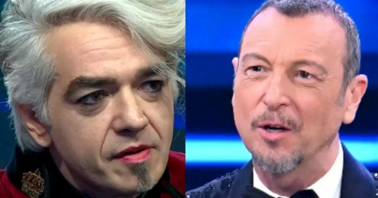 Morgan insulta Amadeus: 'Ha devastato l'Italia. E tutti muti'