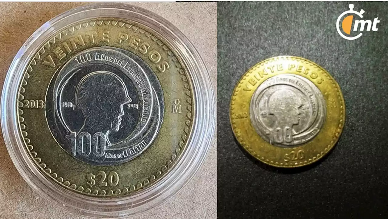 Moneda de 20 pesos vale más de 200 mil pesos por esta razón