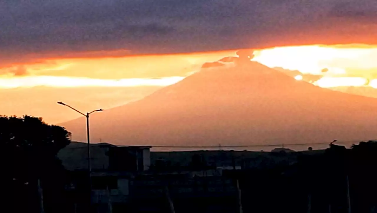 Actividad registrada por el volcán Popocatépetl HOY 27 de agosto 2023