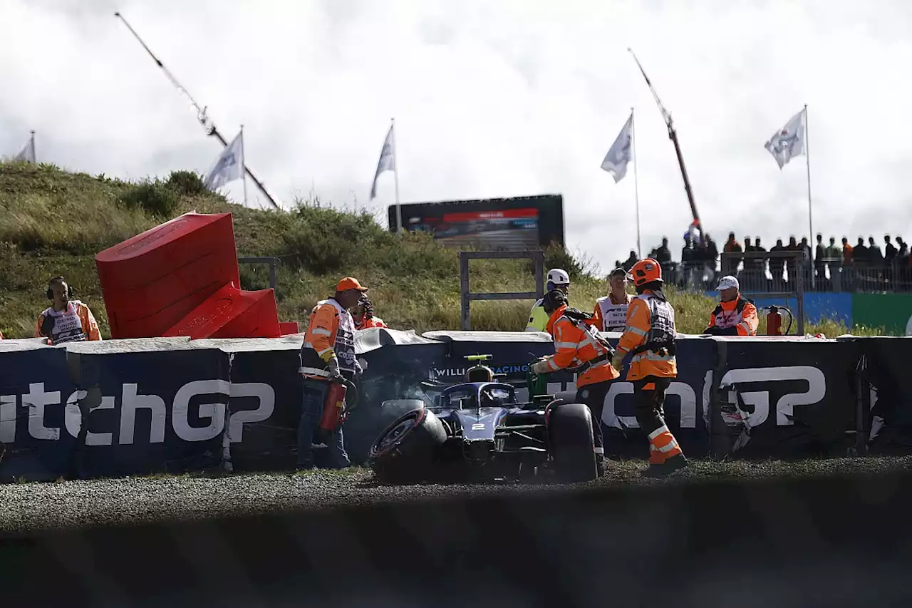 Sargeant will “live and learn” after heavy F1 Dutch GP Q3 crash