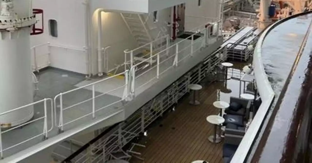 'Panic' for Brits on P&O ship as it collides with another vessel