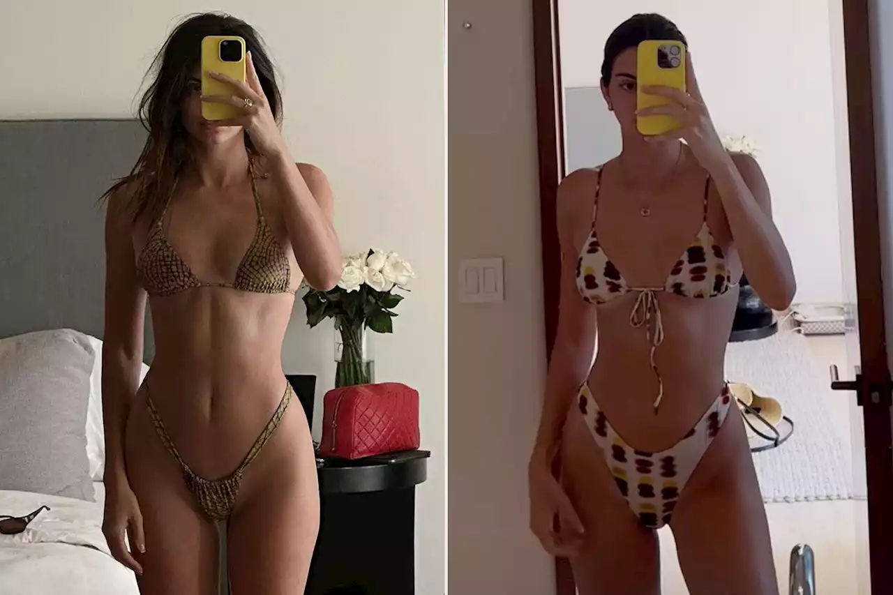 Kendall Jenner Models Two Bikinis During Girl's Vacation in Mexico with Hailey Bieber