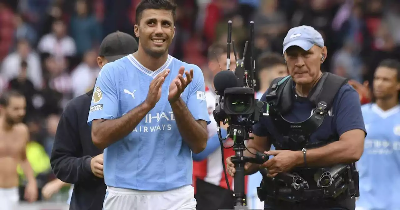 Gol de Rodri sella la victoria de Man City 2-1 ante Sheffield United