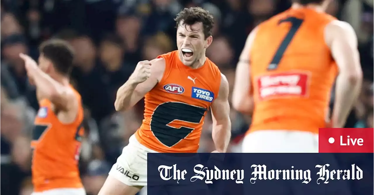 AFL 2023 round 24 LIVE updates: GWS are into the finals after Blues defeat; Curnow secures Coleman; Suspected ACL for Melksham