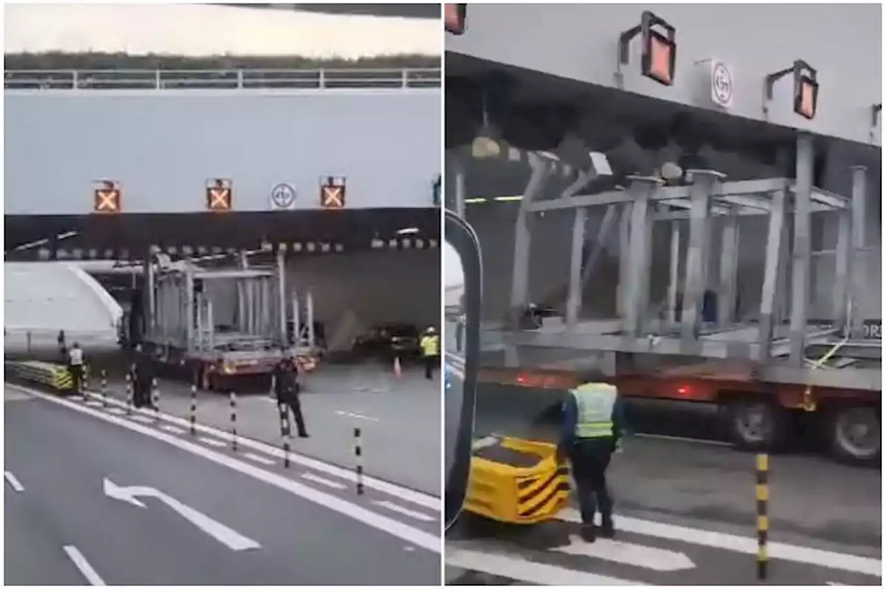 Man arrested after trailer appears to breach height limit on Marina Coastal Expressway