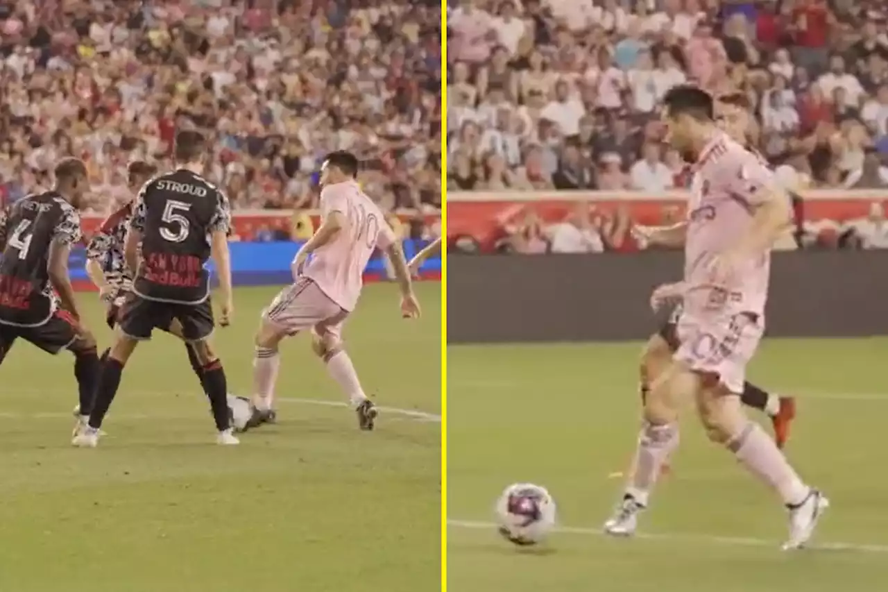 Stunning slow-mo footage shows Messi's MLS debut goal and incredible pass that created it