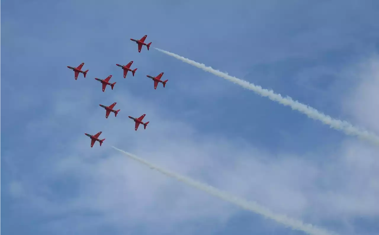 Red Arrows' flight path and route map today for Rhyl Airshow display