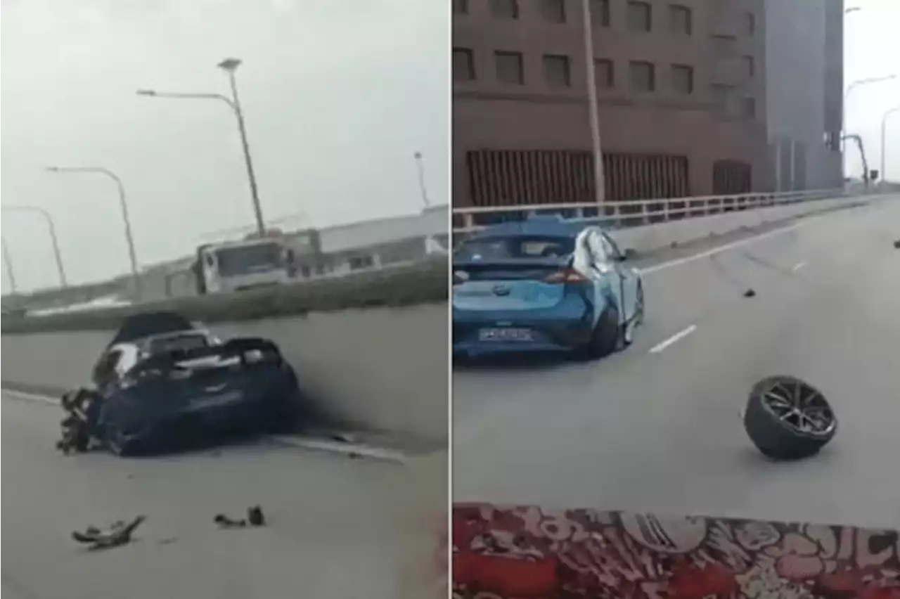 Taxi driver injured in accident involving sports car