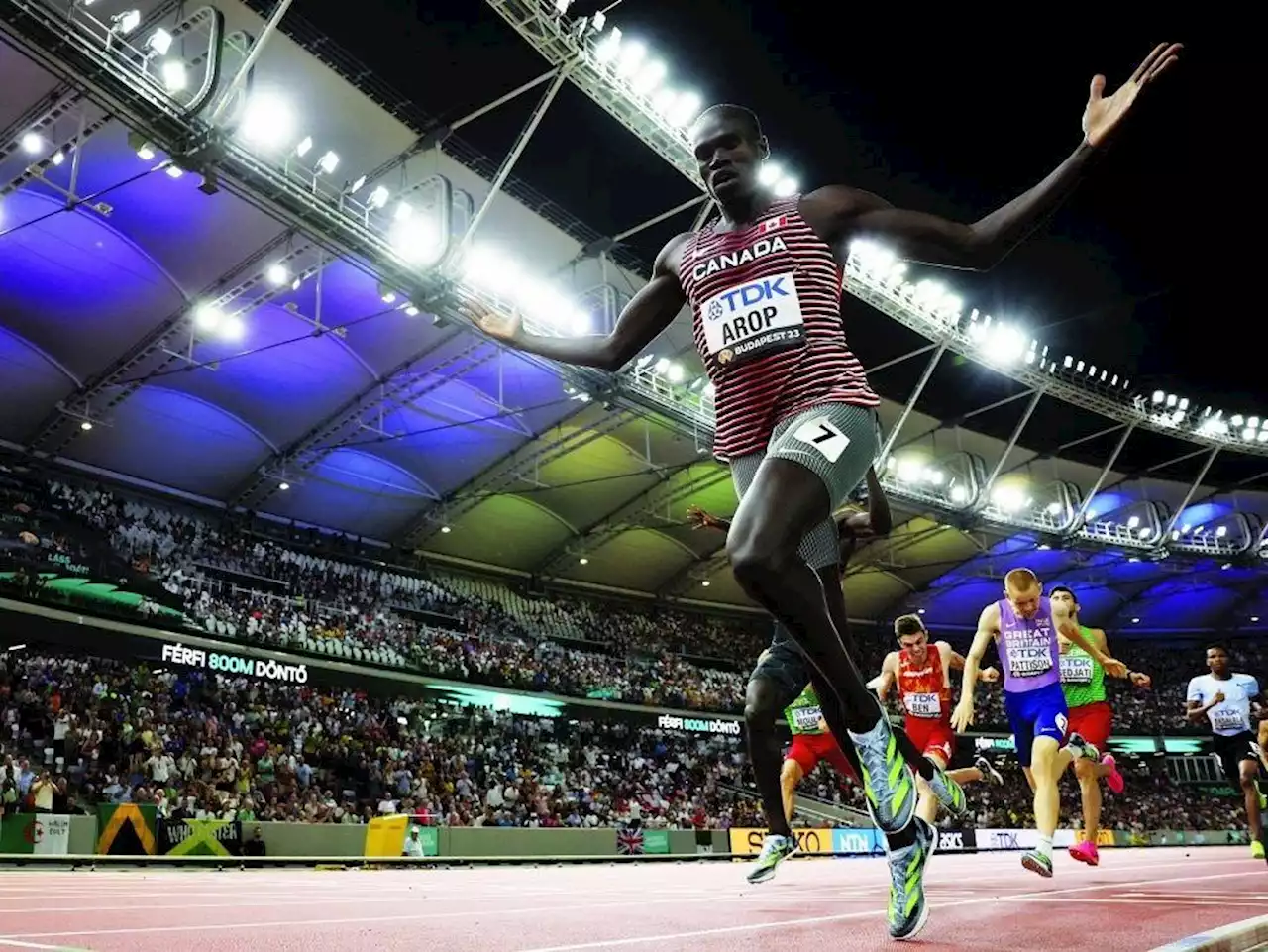 Canadian athletes storm the podium for four medals on Saturday at world athletics championships