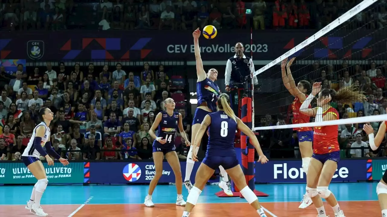 Volley femminile, l'Italia batte la Spagna e vola ai quarti degli Europei