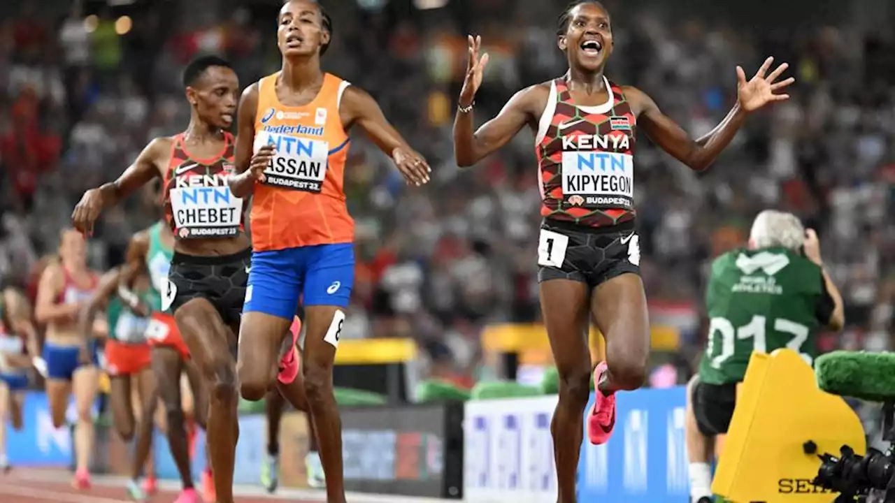 Kenya's Kipyegon seals historic double after winning world 5,000m