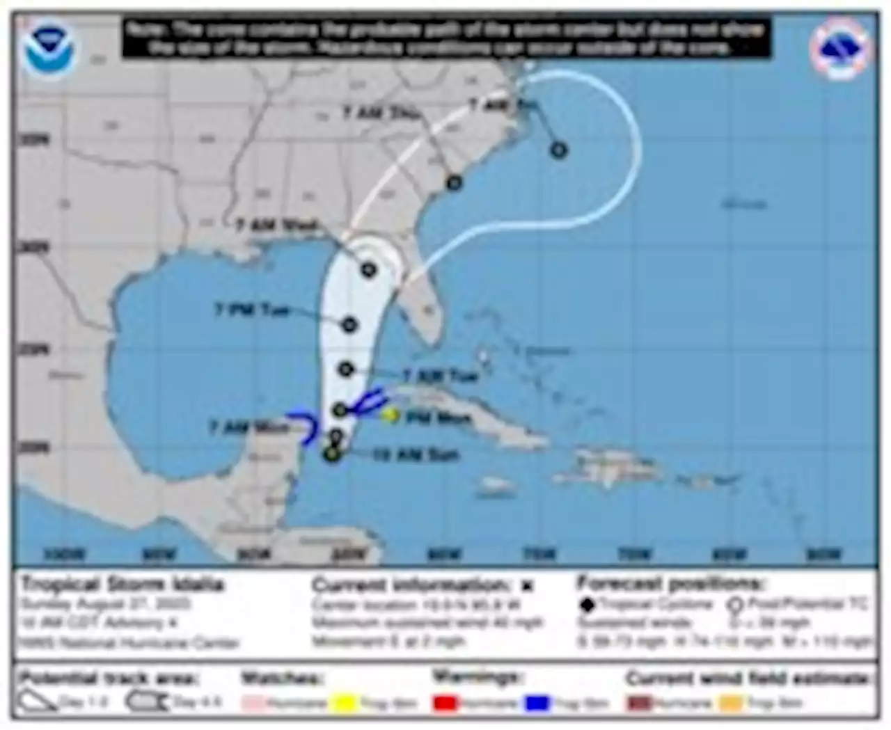 Florida faces significant hurricane threat as Tropical Storm Idalia forms