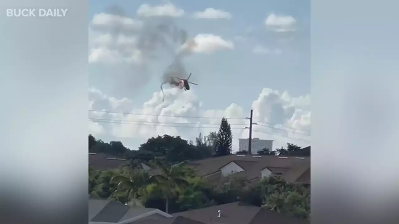 Florida fire rescue helicopter crashes into Florida apartment complex, 2 dead