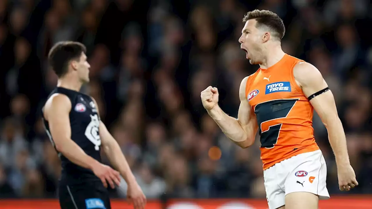 Giants crush Carlton to seal last finals spot, Curnow gets the Coleman, Demons beat Swans, Power get third