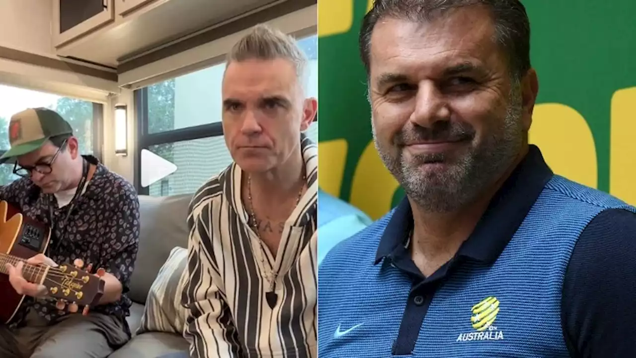 Live: Robbie Williams changes song lyrics to celebrate success of Australian soccer coach. The latest news with The Loop