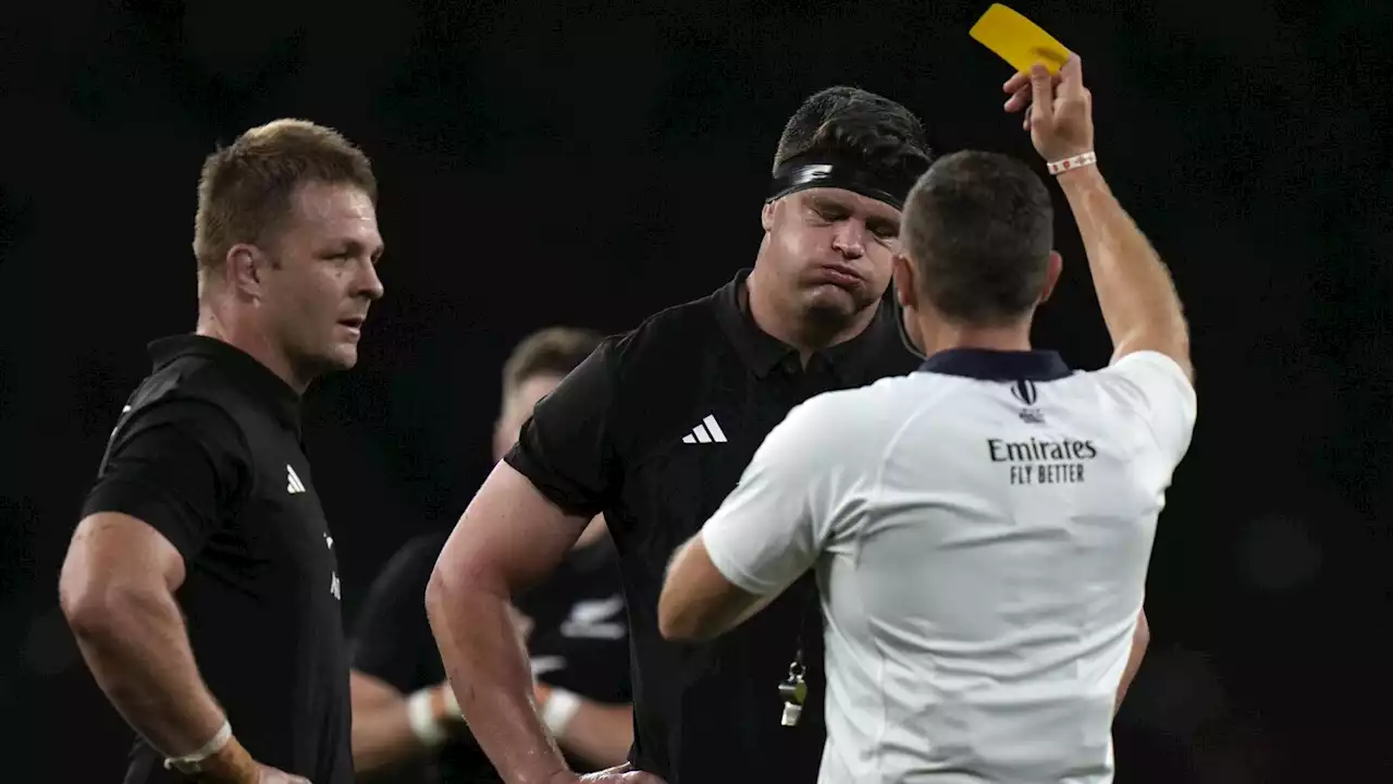 All Blacks lock Scott Barrett free to play after red card against Springboks at Twickenham