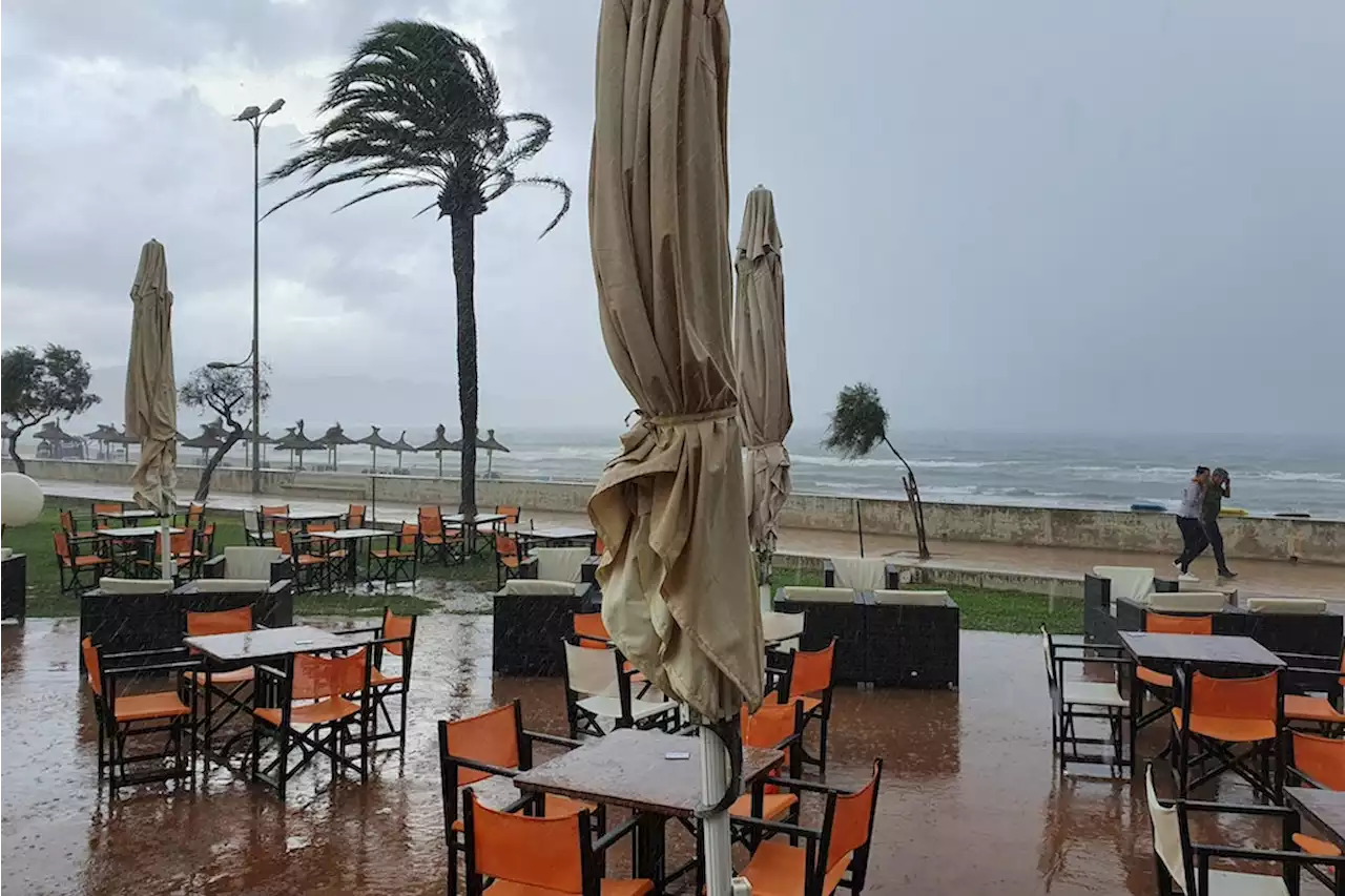 Unwetter auf Mallorca: Kreuzfahrtschiff reißt sich los, Flüge fallen aus