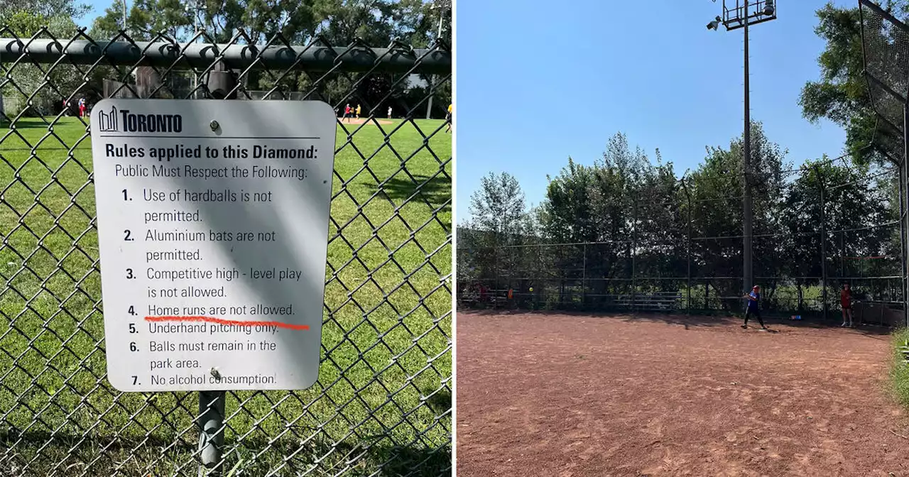 Home runs are strictly prohibited at the most Toronto baseball field ever