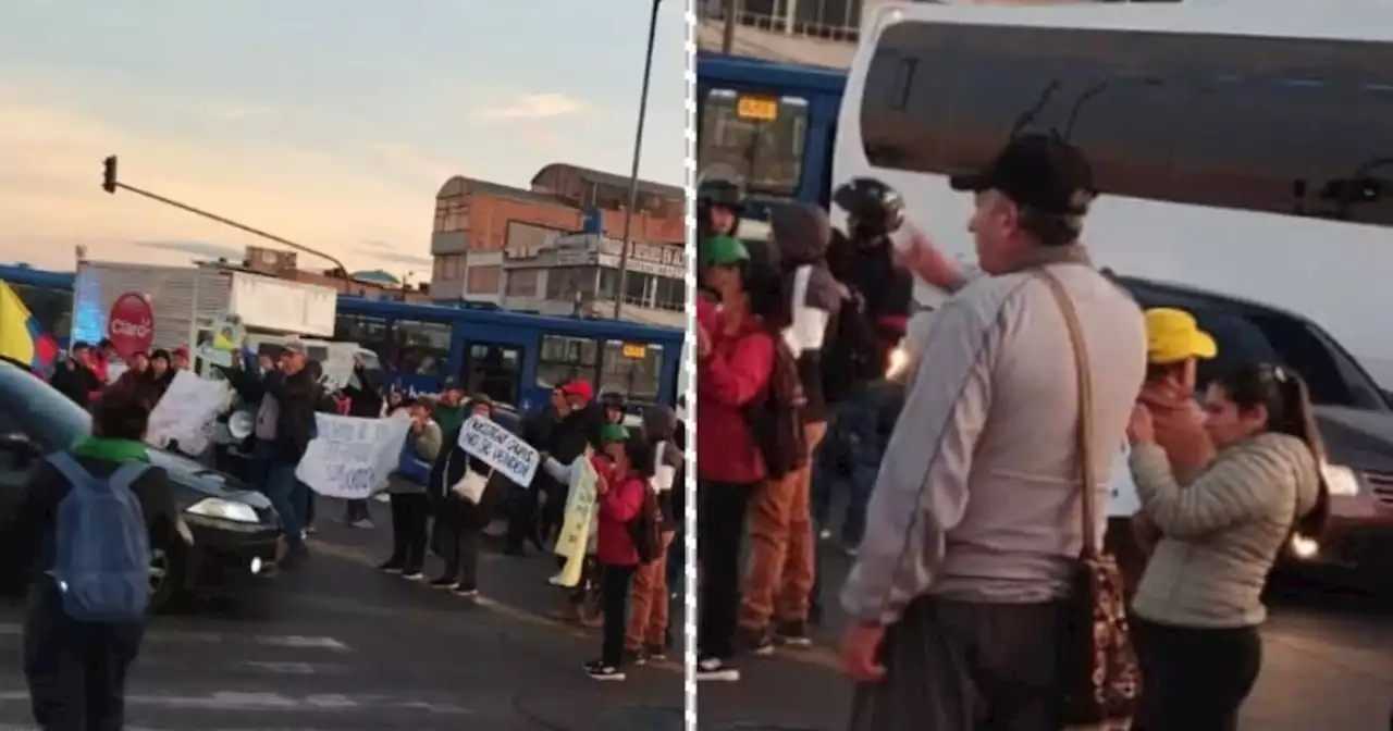 Manifestación en la avenida Villavicencio con avenida Cali colapsa la movilidad en Bogotá