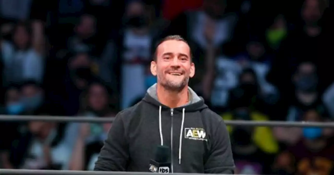 AEW Star CM Punk Holds 'Trans Rights Are Human Rights' Sign at Wembley Stadium