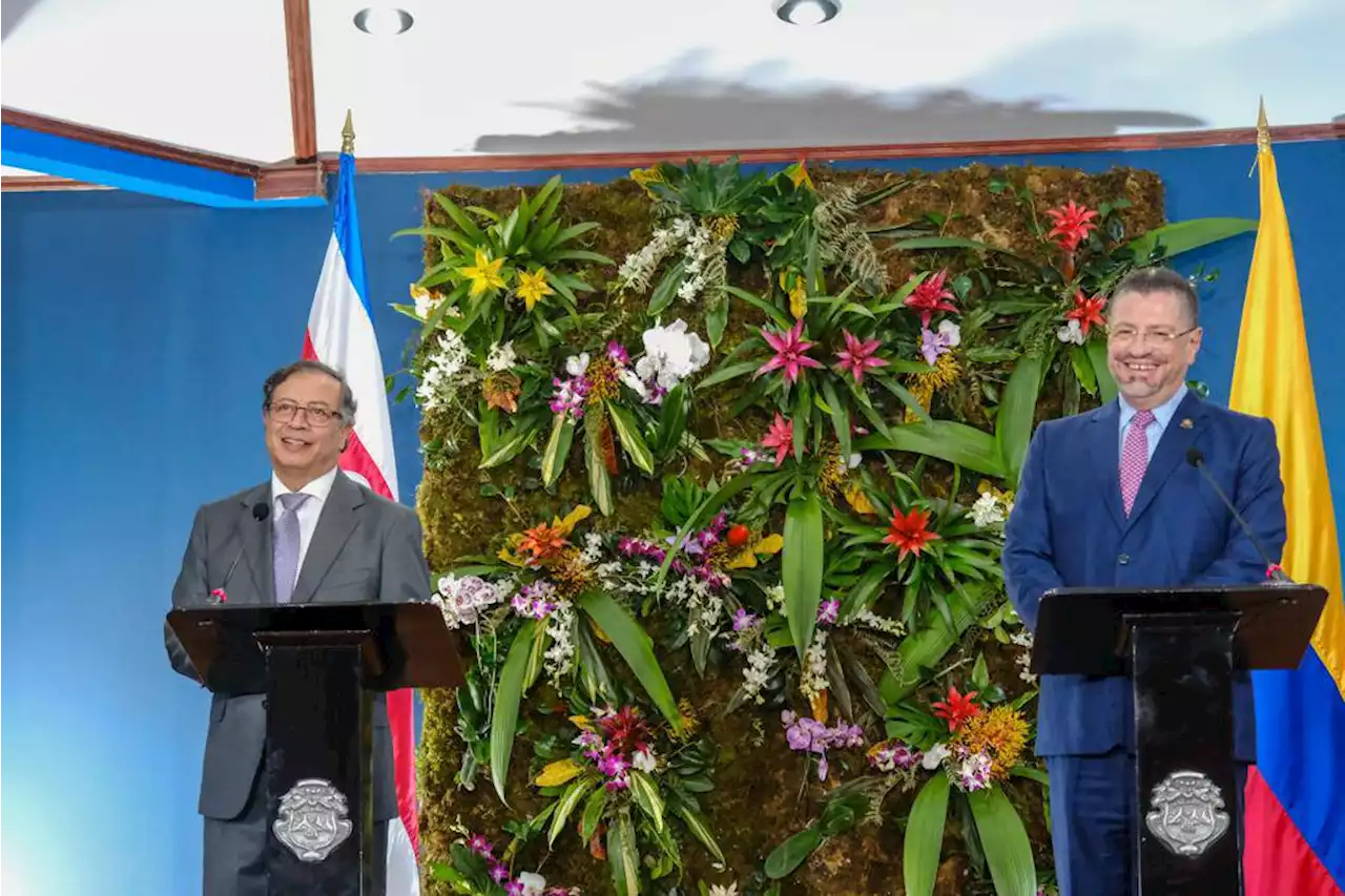 Turismo, migración, cambio climático y café: Petro dialogó con el presidente de Costa Rica