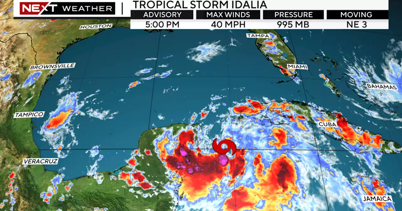 Tropical Storm Idalia forms in the Gulf of Mexico