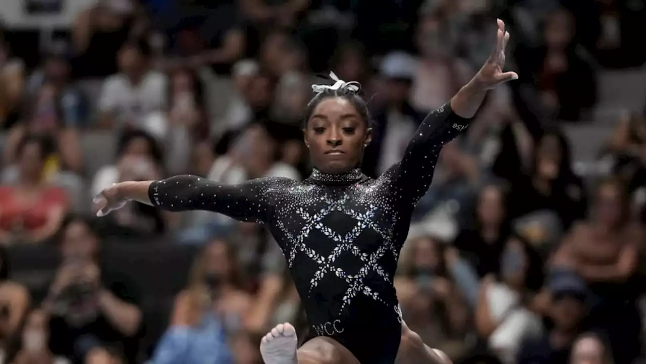 Gymnastics: Brilliant Biles wins record eighth all-around national title