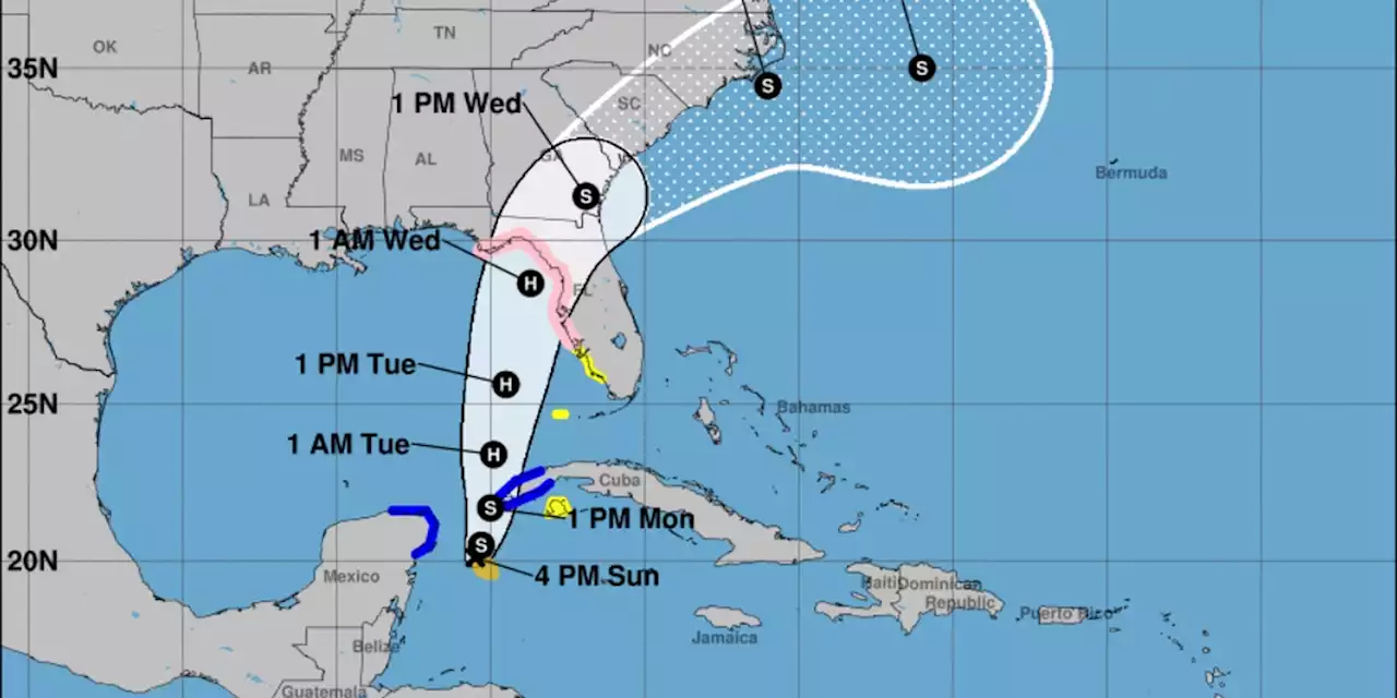 Tropical Storm Idalia is expected to become a hurricane and move toward Florida, forecasters say