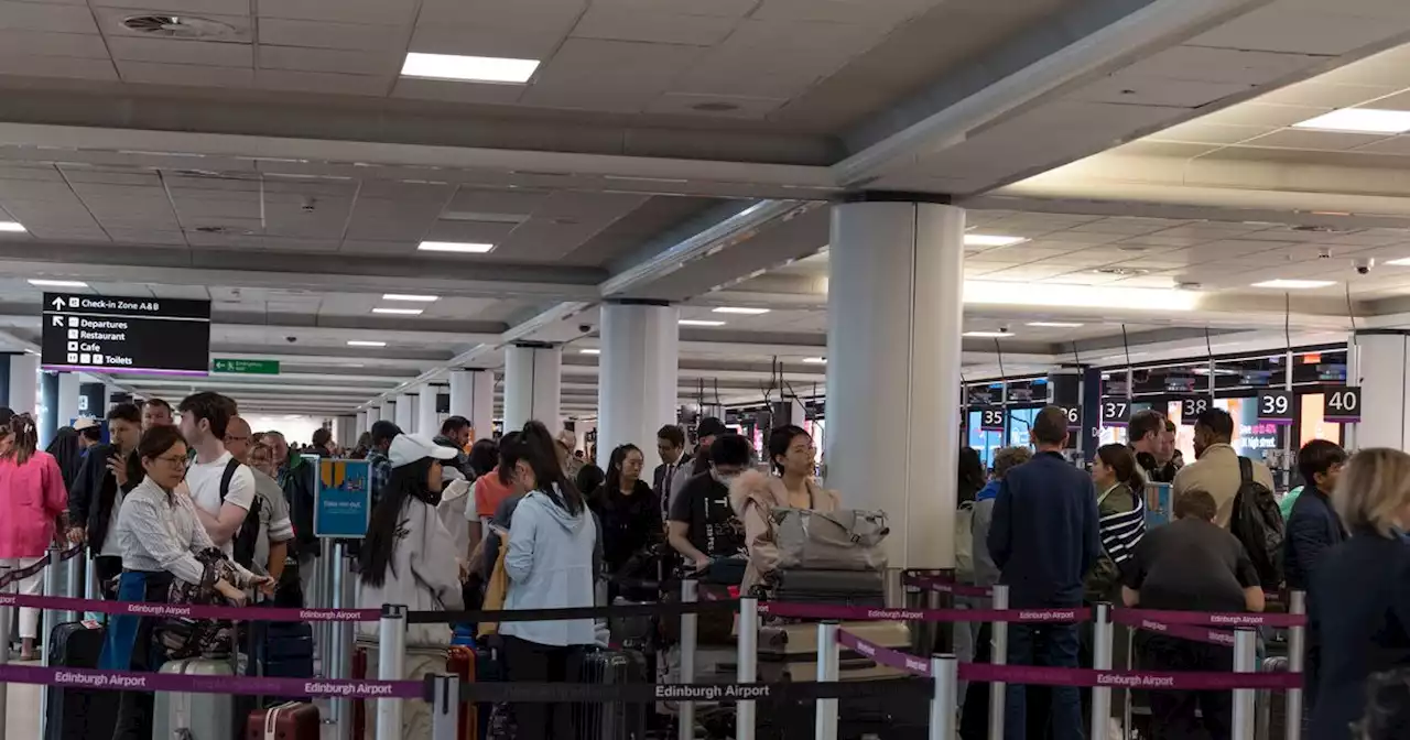 Huge queues at Scots airports as tourists face chaos over 'UK airspace failure'