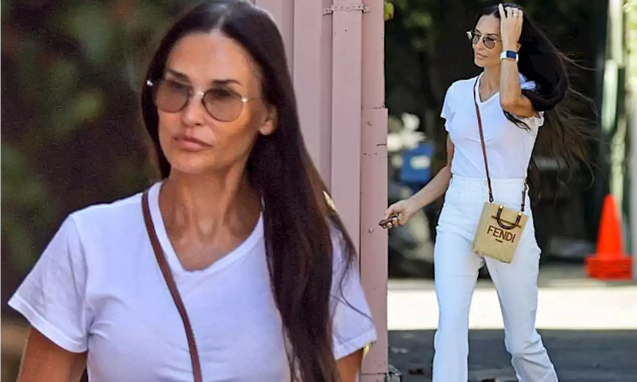 Demi Moore, 60, looks shockingly youthful as she leaves hair salon