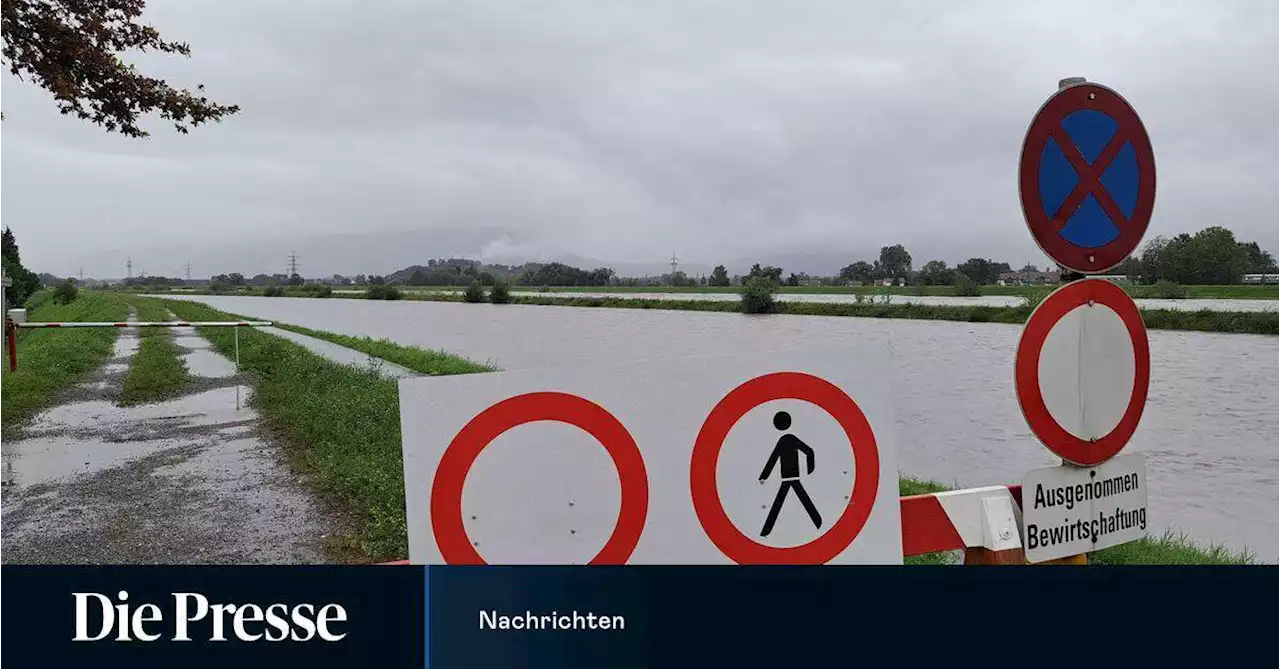 Hochwasser in Tirol und Vorarlberg: Situation ist weiter angespannt