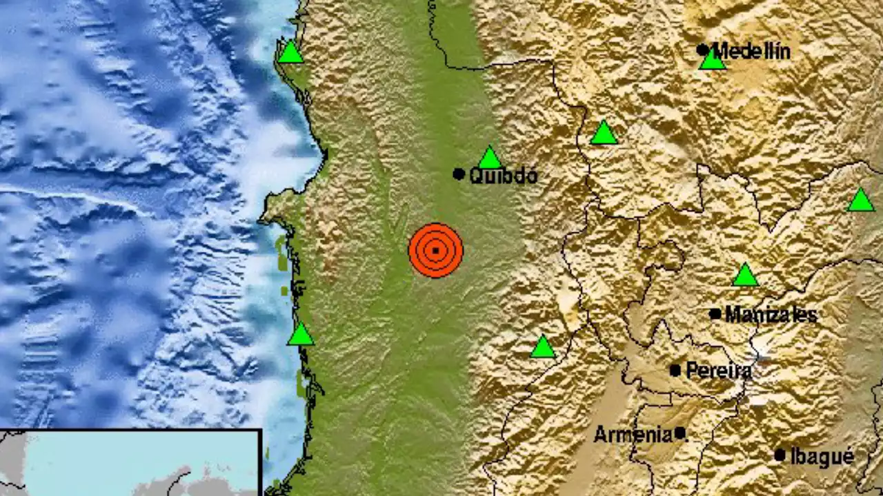 Temblor de magnitud 5.5 sacudió a Colombia este domingo