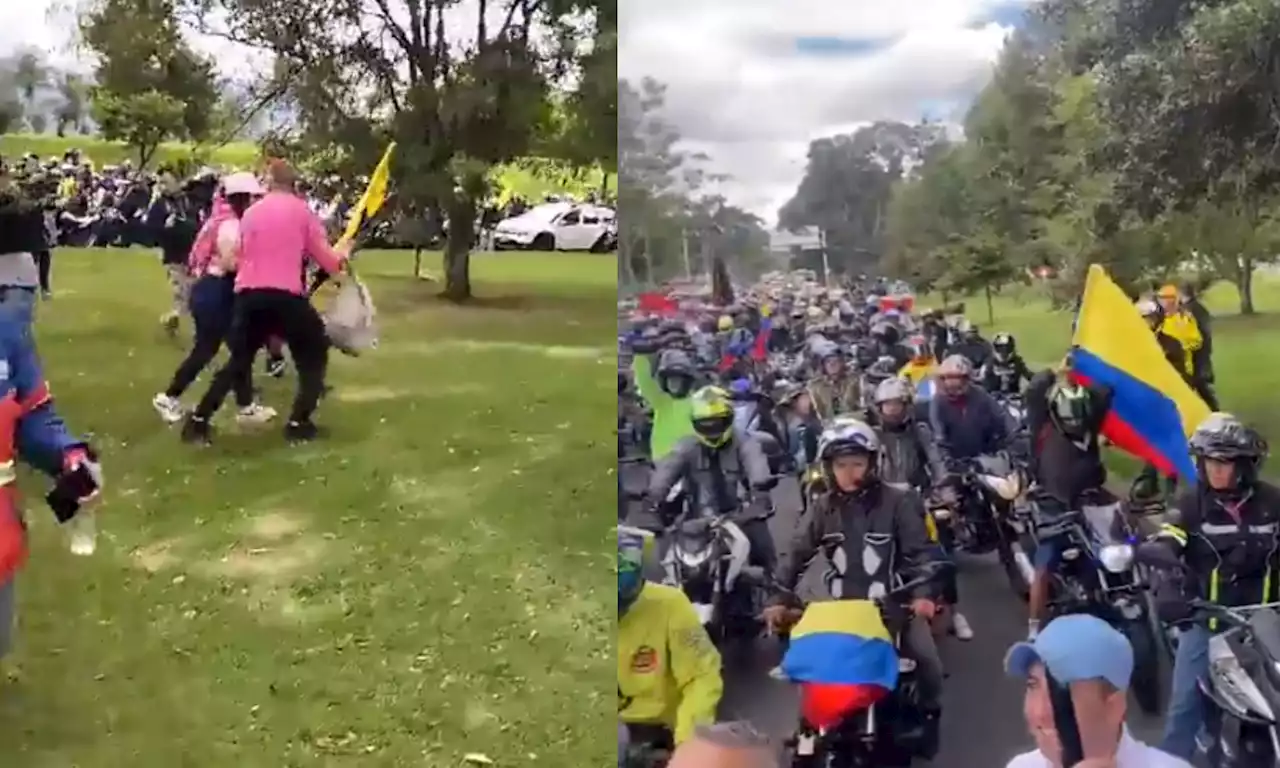 Video: 'abucheados' terminaron candidatos que llegaron a protesta de motociclistas