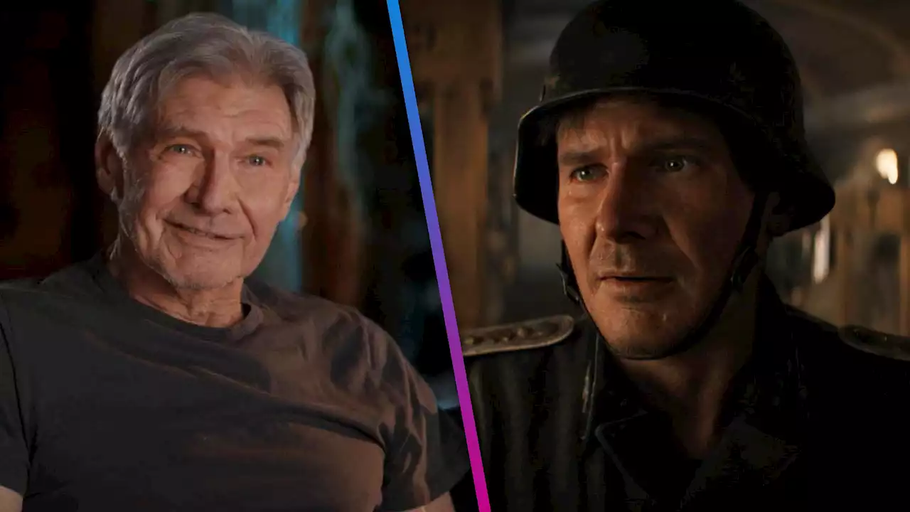 Harrison Ford Reacts to Aging Transformation in ‘Indiana Jones and the Dial of Destiny’ Featurette