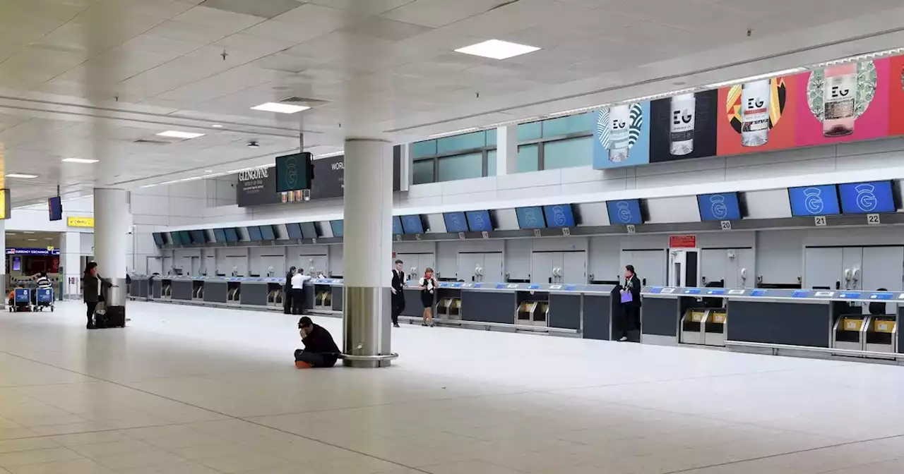 Glasgow Airport empty after flights cancelled amid air traffic control chaos