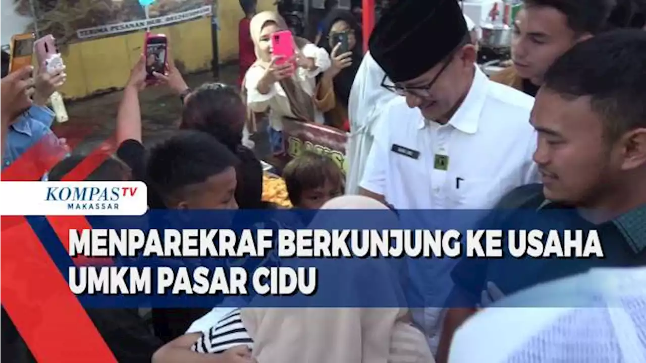 Menparekraf Berkunjung Ke Usaha UMKM Pasar Cidu