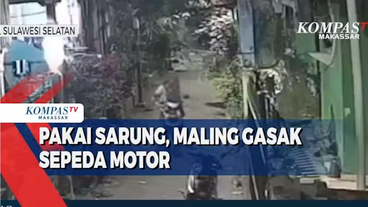 Pakai Sarung, Maling Gasak Sepeda Motor