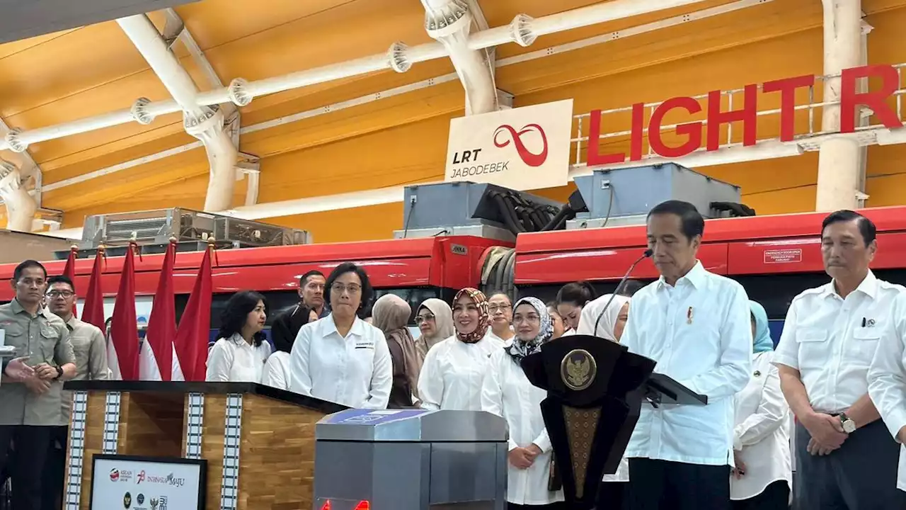 Curhat Jokowi saat Resmikan LRT Jabodebek: Kita Selalu Masuk 10 Besar Kota Termacet Dunia