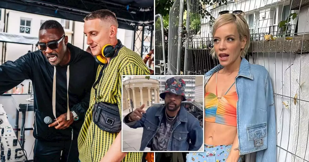 Idris Elba and Lily Allen party at Notting Hill Carnival 2023