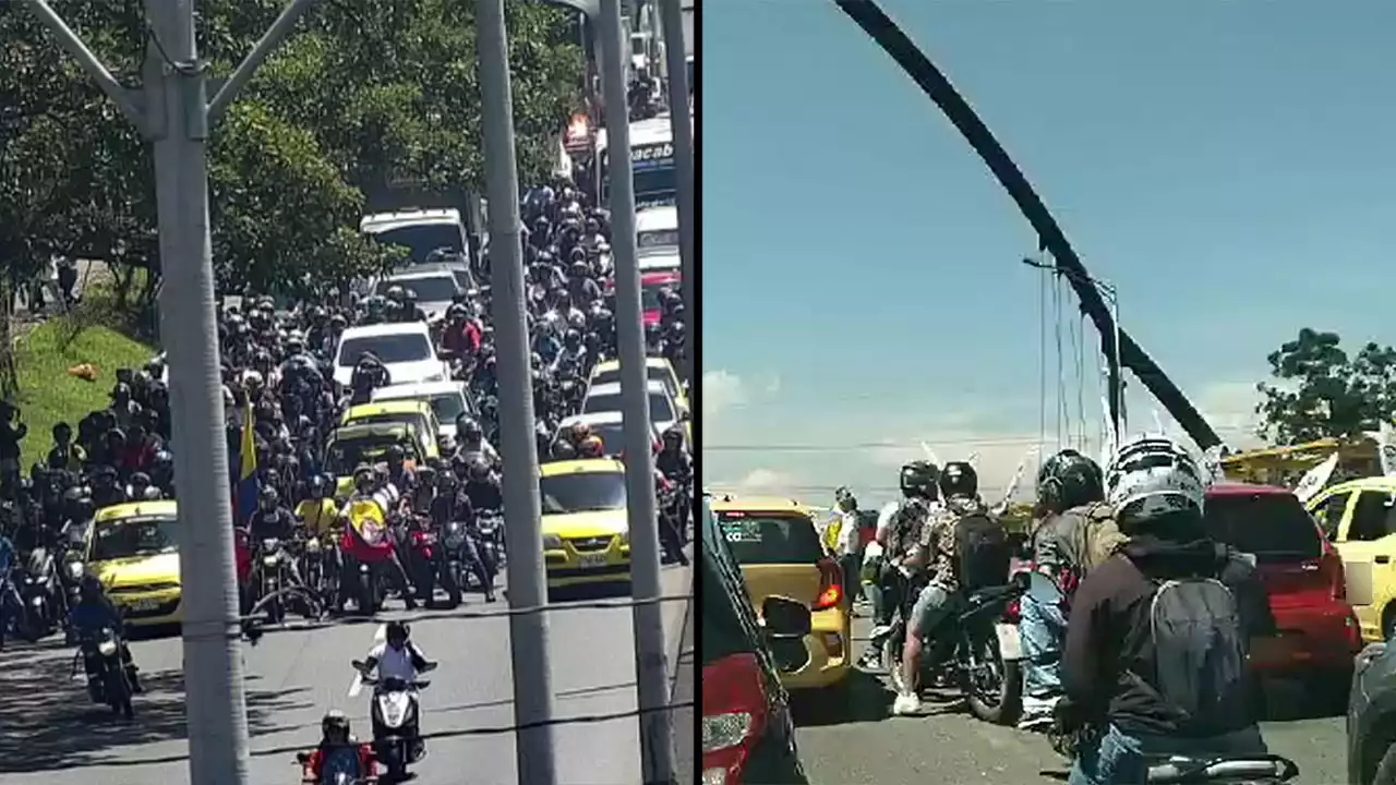 VIDEO. ‘Atención’: Por marchas se presenta cierre en el puente de Punto Cero, sentido Norte