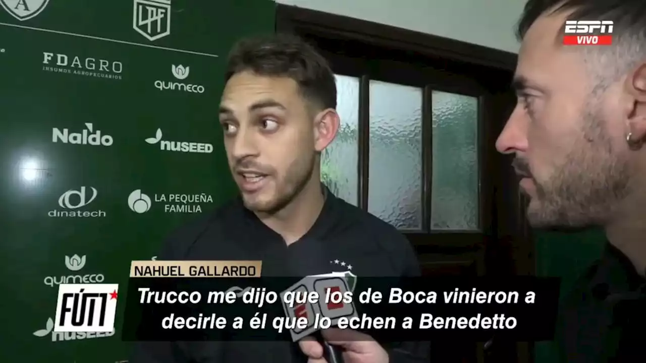 La revelación de Nahuel Gallardo tras la pelea con Darío Benedetto: “Los de Boca...”