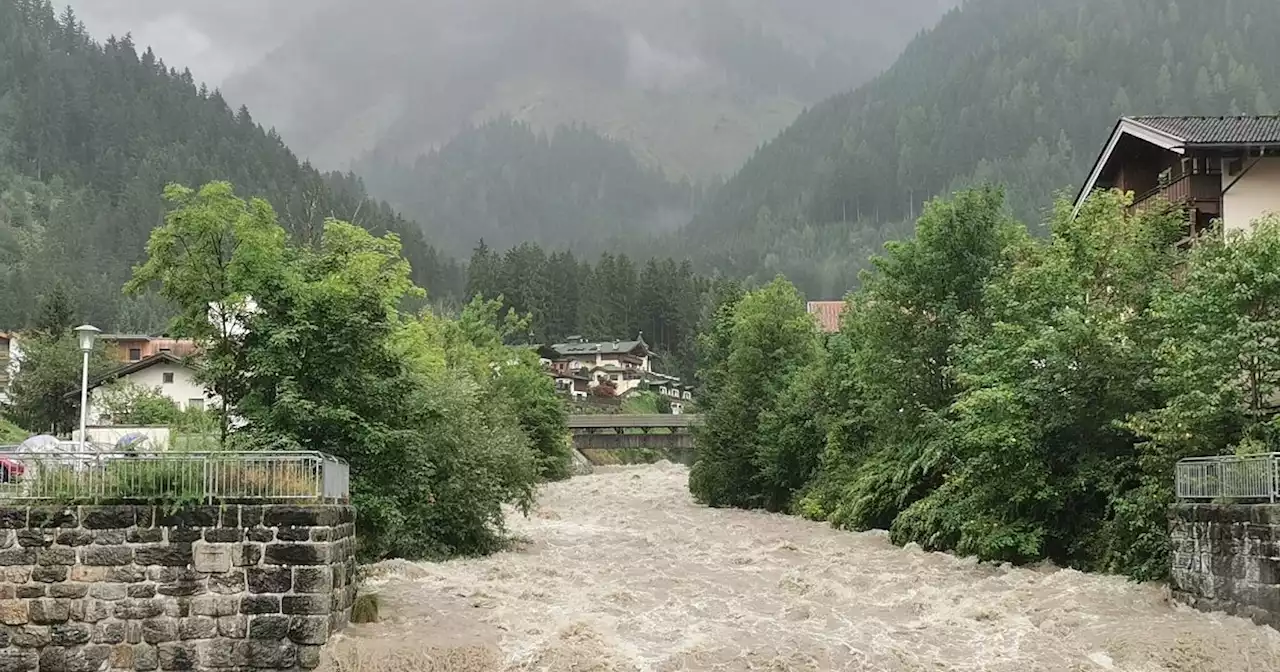 Heftige Niederschläge in Tirol - Rekordpegelstände