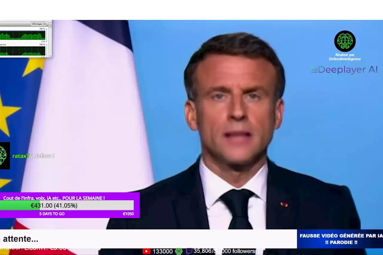 Une IA d'Emmanuel Macron répond aux questions des internautes à l'infini sur Twitch