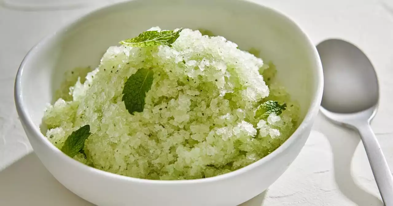 Honeydew takes the spotlight in this refreshing granita