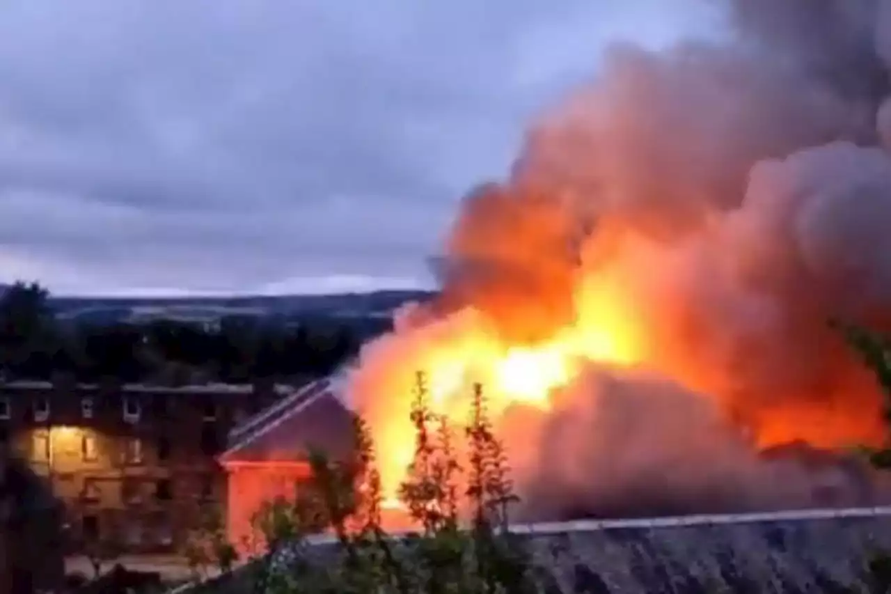 Firefighters work through night tackling blaze at derelict school